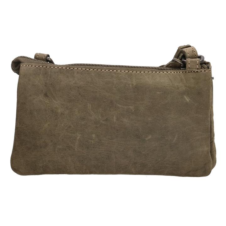 Daniel Ray Hide & Stitches Idaho Voyage Schoudertas Olijfgroen