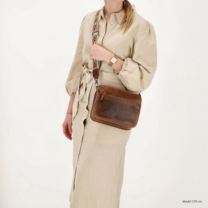 Daniel Ray Hide & Stitches Next Navajo Shoulderbag Brown