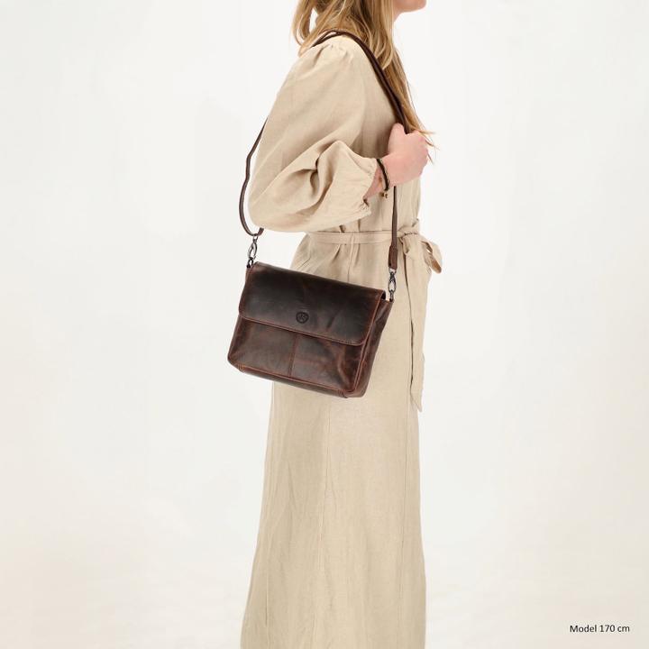 Daniel Ray Hide & Stitches Next Navajo Shoulderbag Darkbrown