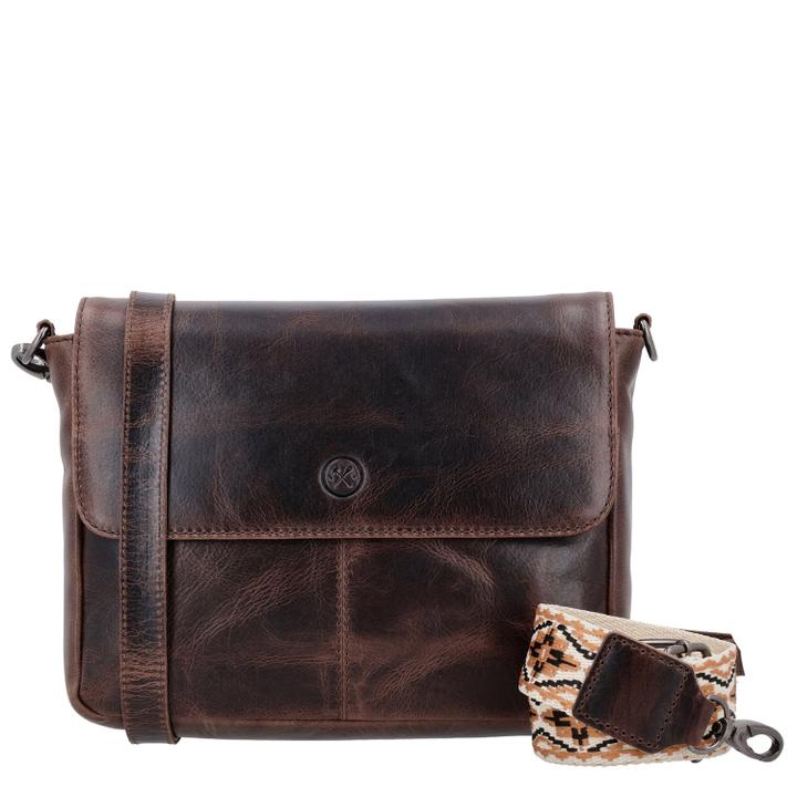 daniel ray Hide & Stitches Next Navajo Shoulderbag darkbrown