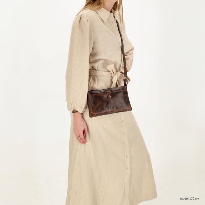 Daniel Ray Hide & Stitches Next Navajo Shoulderbag Darkbrown