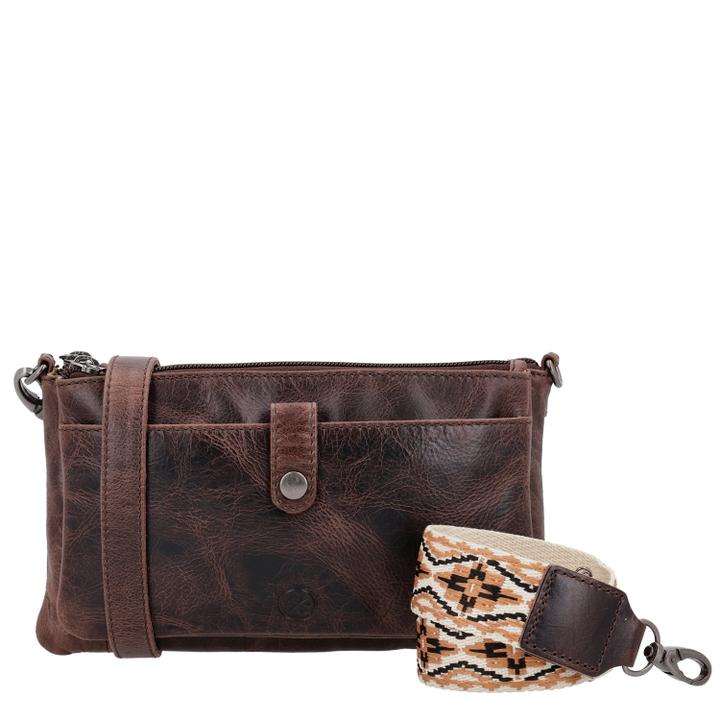 daniel ray Hide & Stitches Next Navajo Shoulderbag darkbrown