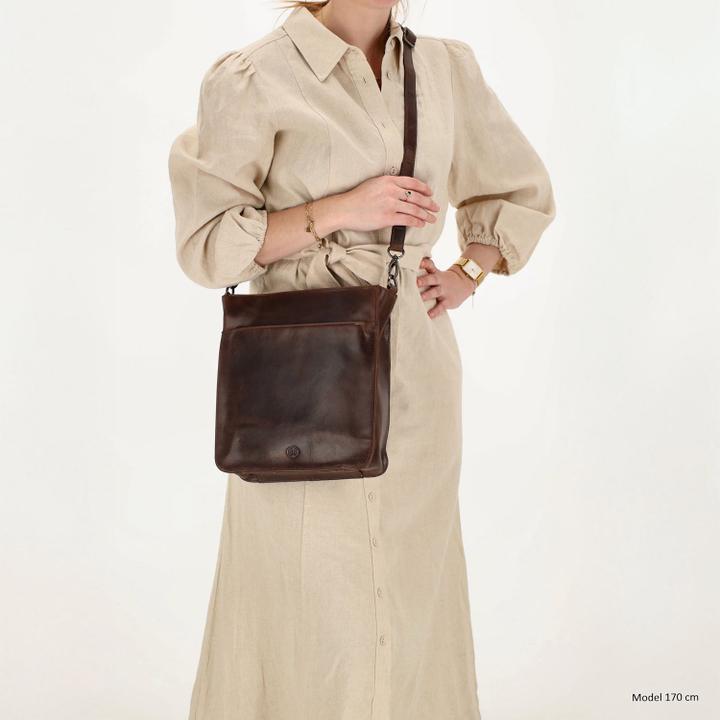 Daniel Ray Hide & Stitches Next Navajo Shoulderbag Darkbrown