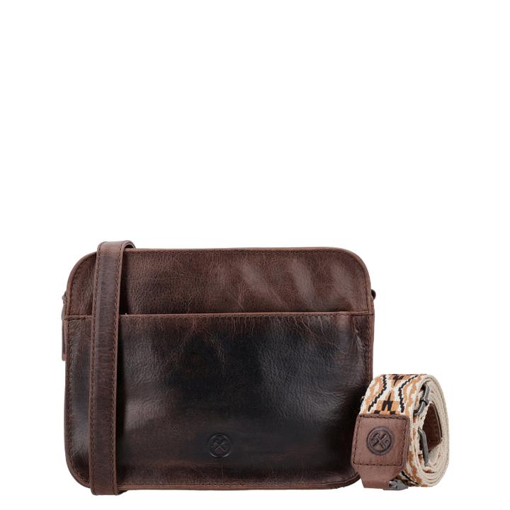 Daniel Ray Hide & Stitches Next Navajo Shoulderbag Darkbrown