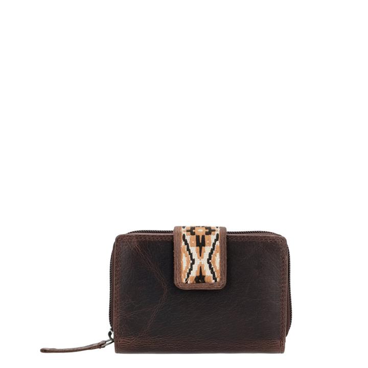 Daniel Ray Hide & Stitches Next Navajo Wallet Darkbrown