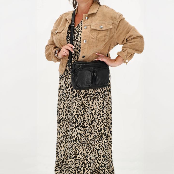 Daniel Ray Hide & Stitches Paint Rock Shoulderbag Black