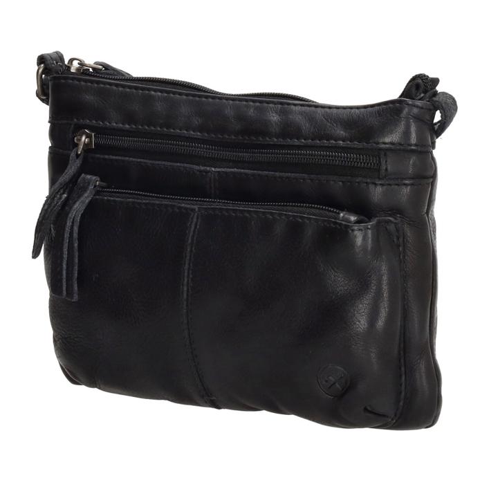 Daniel Ray Hide & Stitches Paint Rock Shoulderbag Black