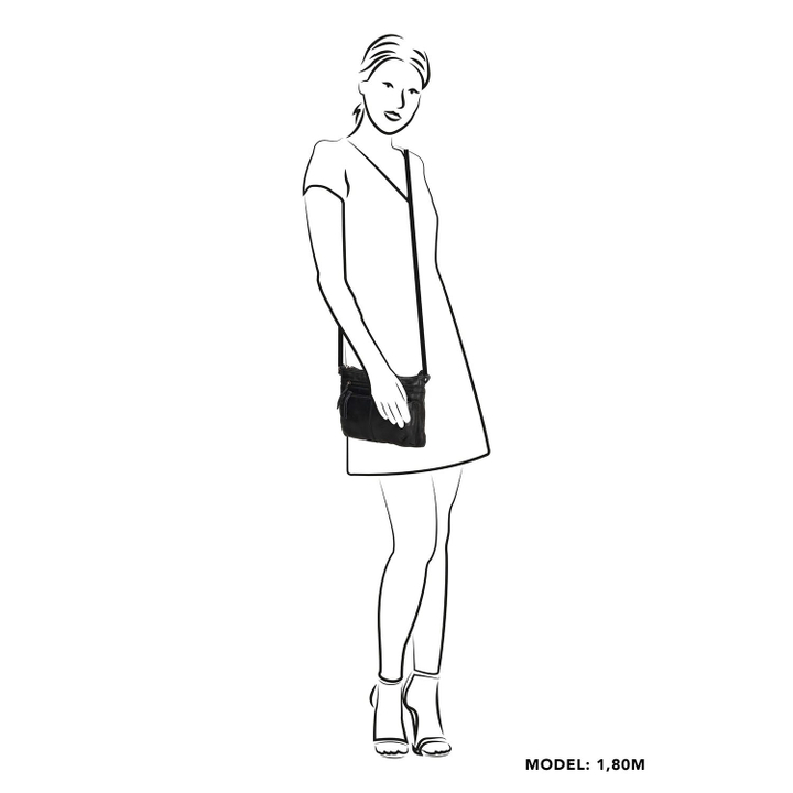 Daniel Ray Hide & Stitches Paint Rock Shoulderbag Cognac