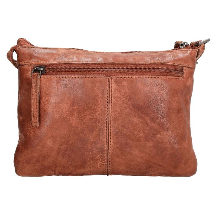 Daniel Ray Hide & Stitches Paint Rock Shoulderbag Cognac