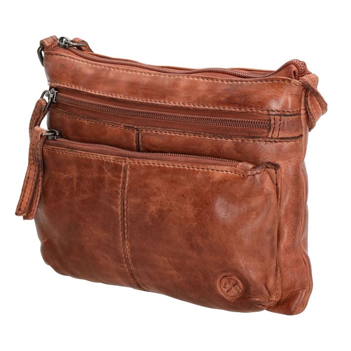 Daniel Ray Hide & Stitches Paint Rock Shoulderbag Cognac
