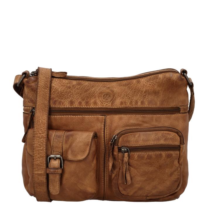 Daniel Ray Hide & Stitches Paint Rock Shoulderbag Cognac