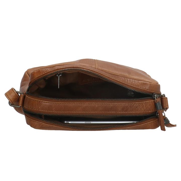 Daniel Ray Hide & Stitches Porto Schoudertas Bruin II