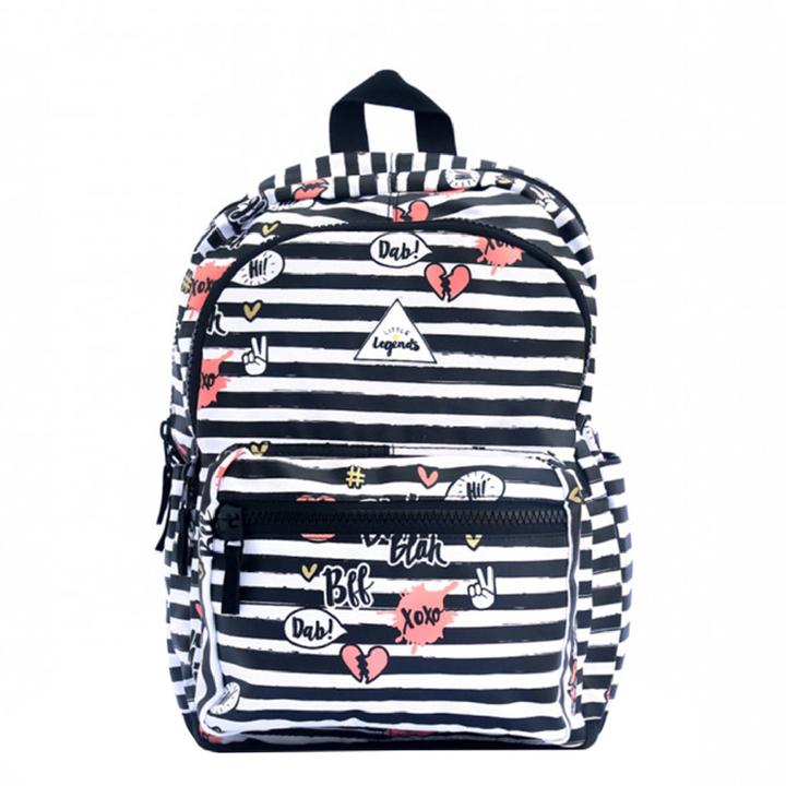 Daniel Ray Little Legends BFF Backpack L Zwart/wit/roze