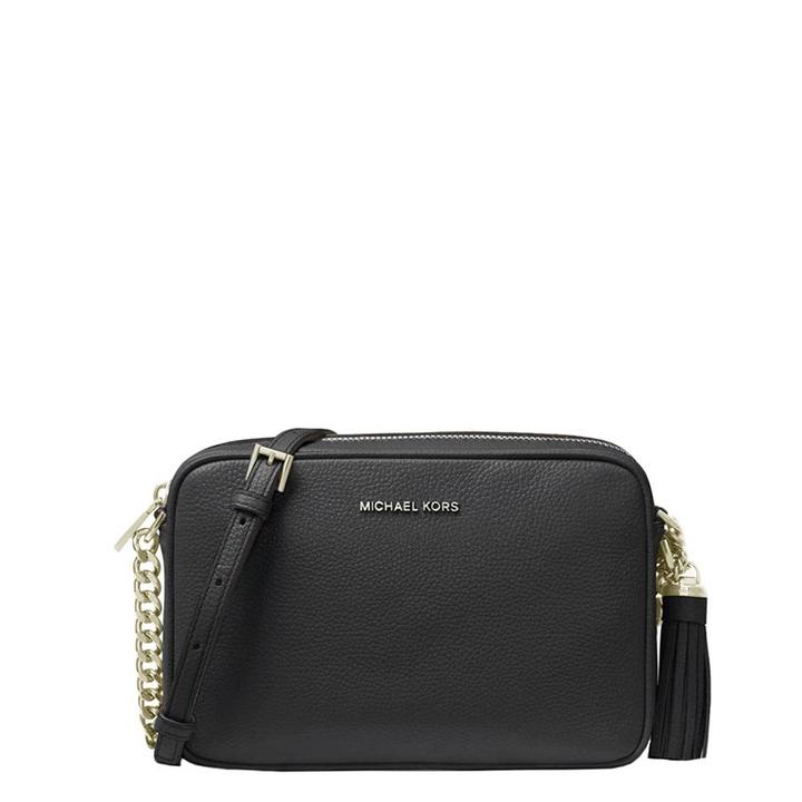 daniel ray Michael Kors Jet Set Md Camerabag Gold Chain Crossbody black