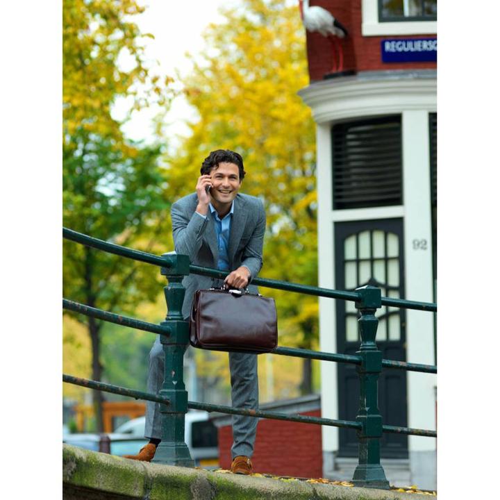 Daniel Ray Mutsaers The Classic Aktetas 15.6'' Donker Bruin