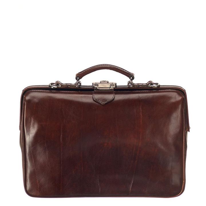 daniel ray Mutsaers The Classic Aktetas 15.6'' donker bruin