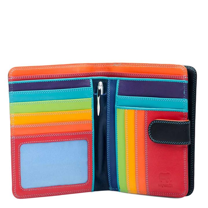 Daniel Ray Mywalit Ladies Large Wallet Zip Purse Black/pace