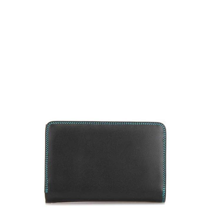 Daniel Ray Mywalit Ladies Medium Tri-Fold Wallet Outer Zip Purse Black/pace