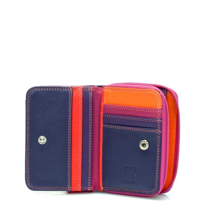Daniel Ray Mywalit Ladies Small Wallet W/Zip Around Purse Sangria Multi