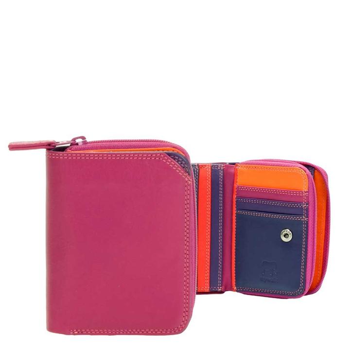 daniel ray Mywalit Ladies Small Wallet w/Zip Around Purse sangria multi