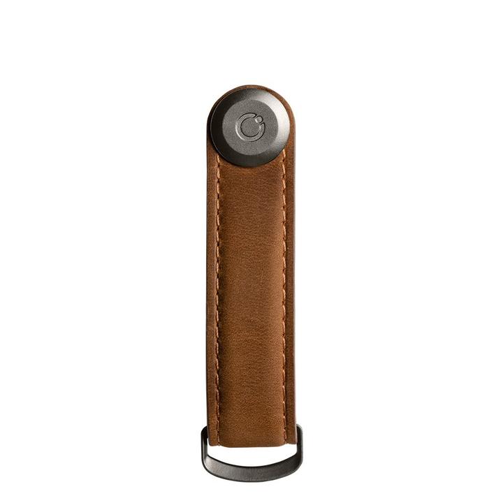 Daniel Ray Orbitkey Crazy Horse Leather Key Organiser Chestnut Brown