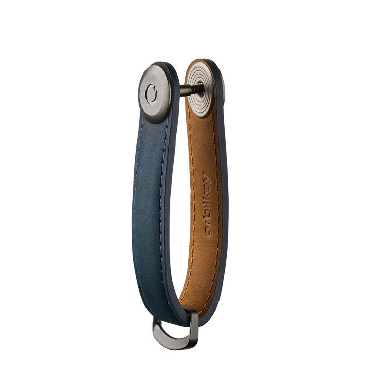 Daniel Ray Orbitkey Crazy Horse Leather Key Organiser Marine Blue