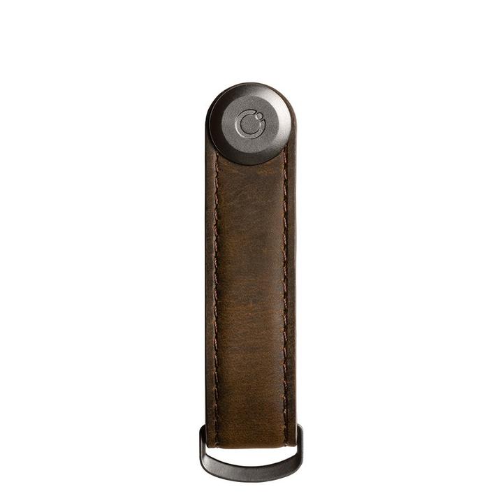 Daniel Ray Orbitkey Crazy Horse Leather Key Organiser Oak Brown