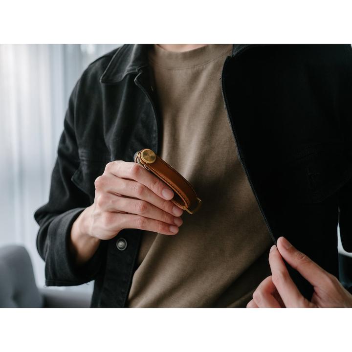 Daniel Ray Orbitkey Key Organiser Pro Leather Cedar