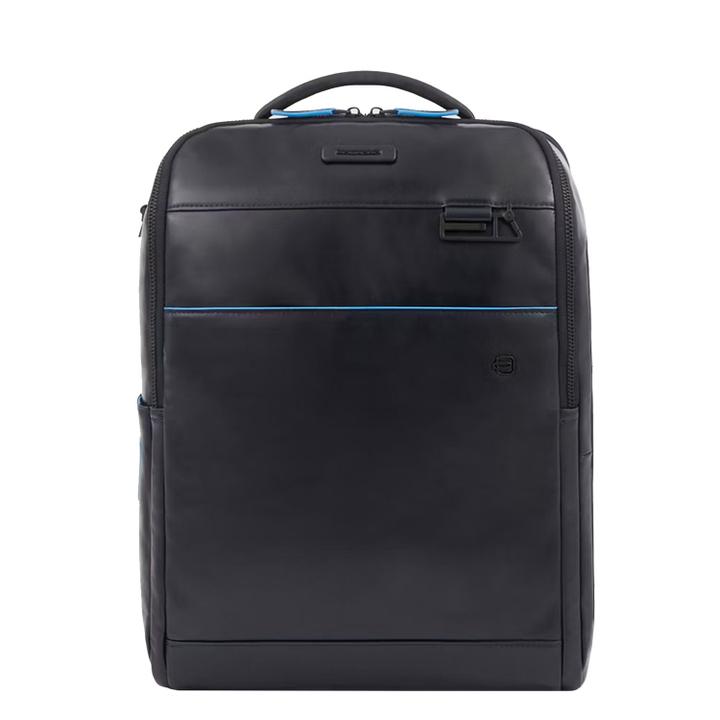 Daniel Ray Piquadro Blue Square Computer Backpack Plain With IPad Pro Blue