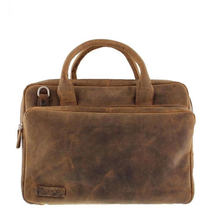 daniel ray Plevier Retro Galileo Laptoptas 3 vaks 15.6" bruin