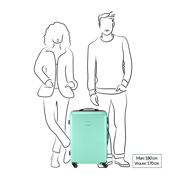 Daniel Ray Princess Traveller PT-01 Medium Trolley Platinum Navy