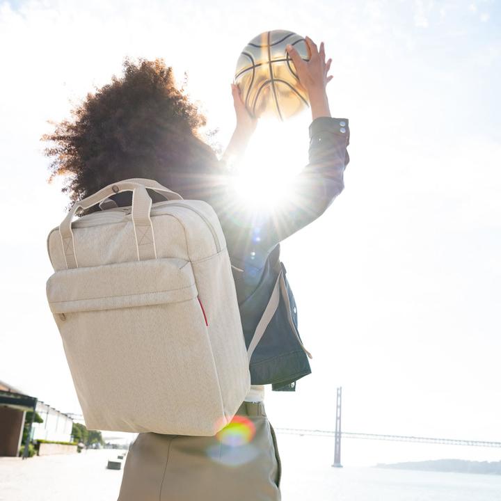 Daniel Ray Reisenthel Travelling Allday Backpack M Herringbone Sand