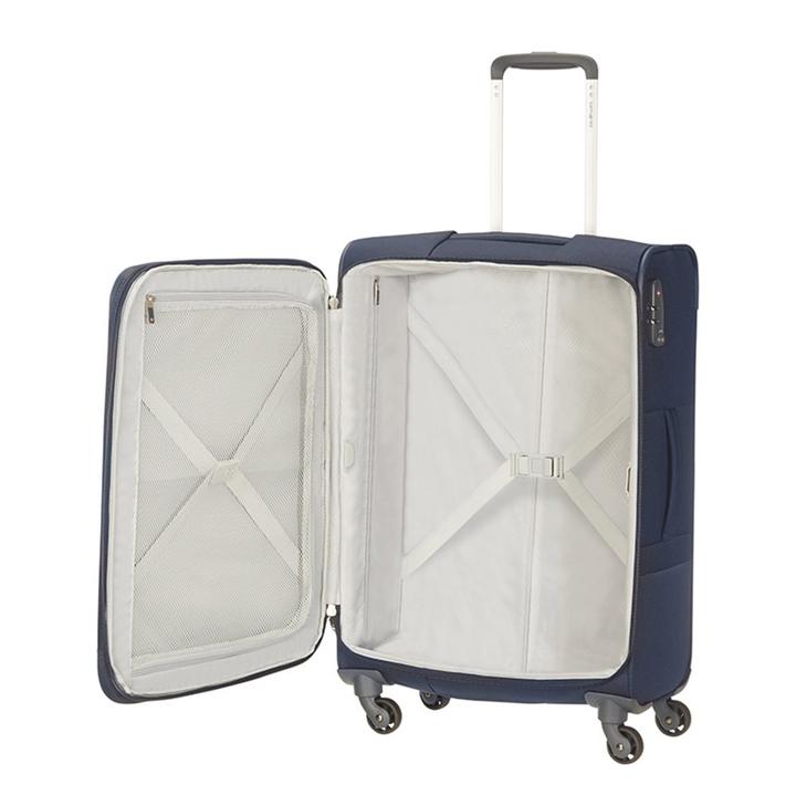 Daniel Ray Samsonite Base Boost Spinner 66 Expandable Navy Blue