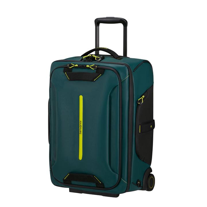 Daniel Ray Samsonite Ecodiver Wheeled Duffle 55/20 Backpack Dark Teal/lime