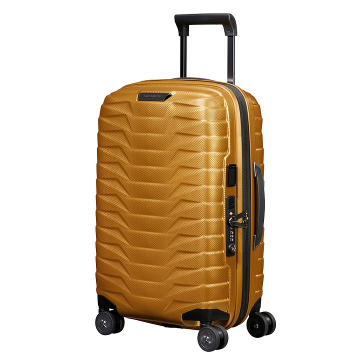 Daniel Ray Samsonite Proxis Spinner 55/35 Expandable Honey Gold
