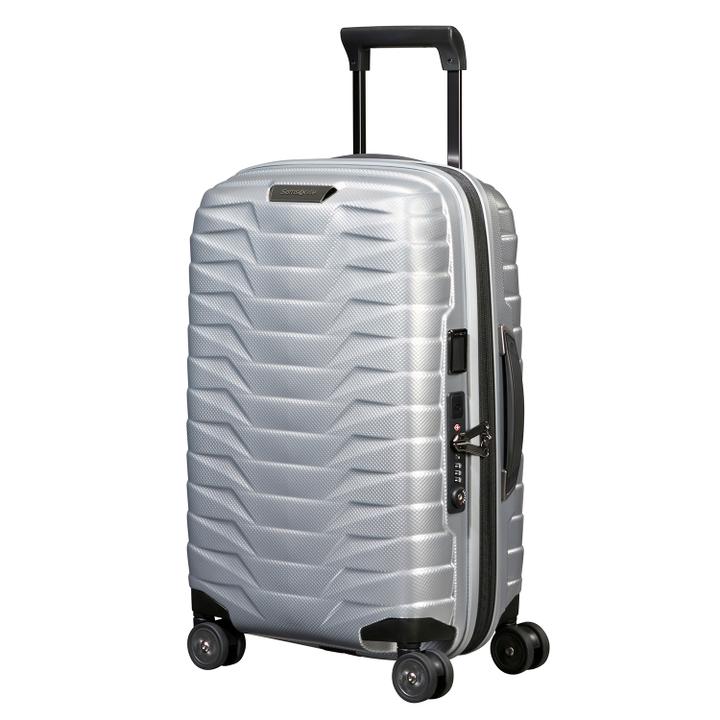 Daniel Ray Samsonite Proxis Spinner 55/35 Expandable Silver