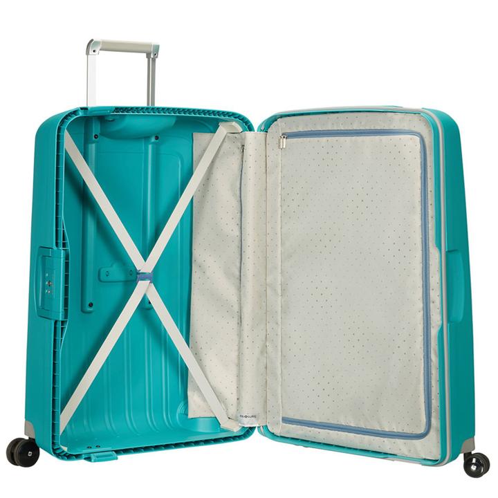 Daniel Ray Samsonite S'Cure Spinner 55 + 75 Set Aqua Blue