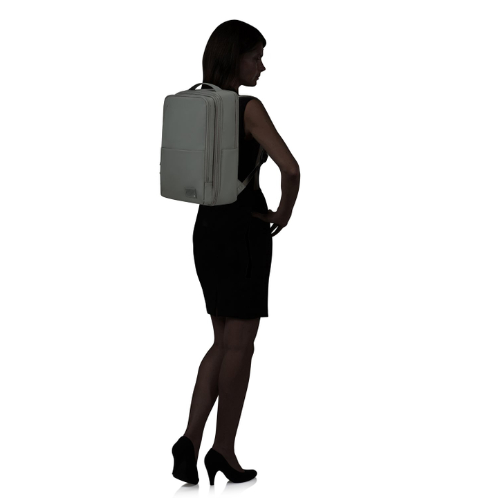 Daniel Ray Samsonite Wander Last Backpack 15.6" + Clothes Compartment Gunmetal Green