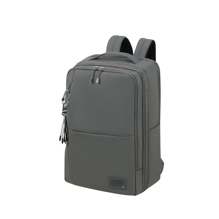 Daniel Ray Samsonite Wander Last Backpack 15.6" + Clothes Compartment Gunmetal Green