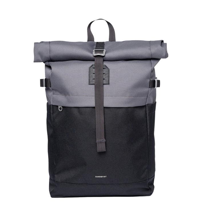 daniel ray Sandqvist Icon Rolltop Backpack M multi dark with black leather