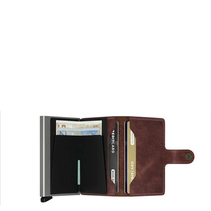 Daniel Ray Secrid Miniwallet Portemonnee Brown Vintage Leather