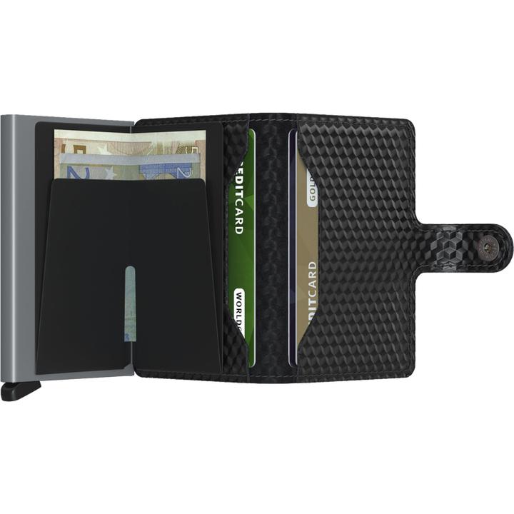 Daniel Ray Secrid Miniwallet Portemonnee Cubic Black & Titanium