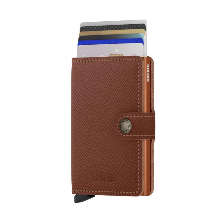 Daniel Ray Secrid Miniwallet Portemonnee Saffiano Caramel