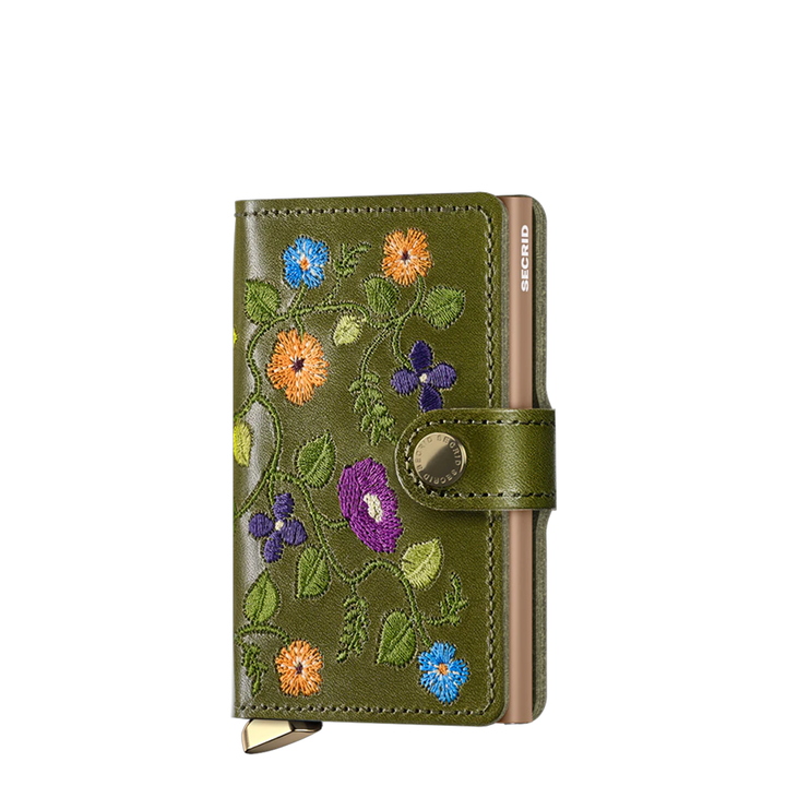 daniel ray Secrid Miniwallet Premium Stitch Floral olive