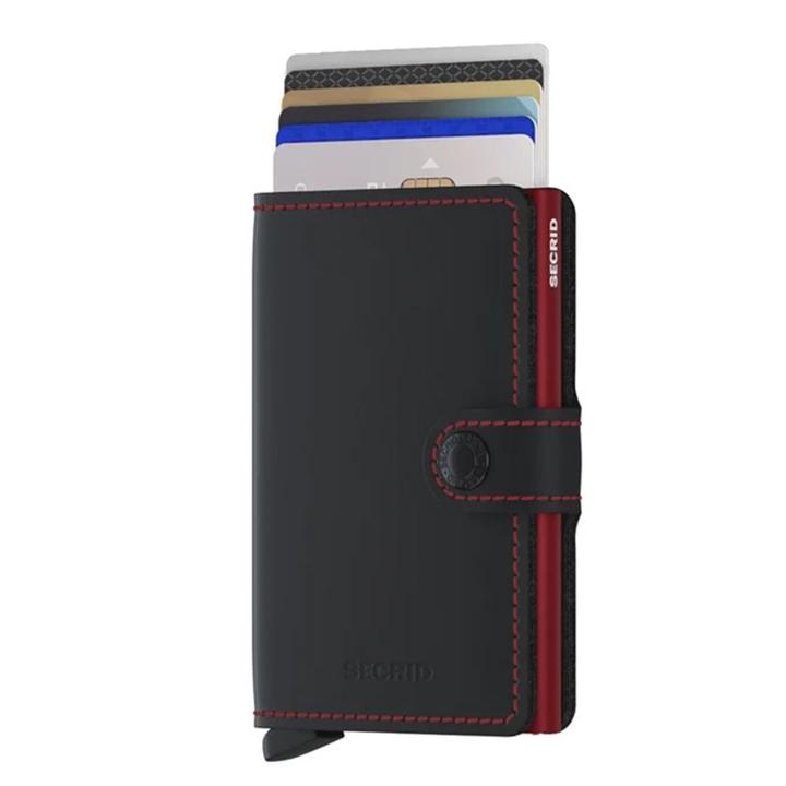 Daniel Ray Secrid Miniwallet Wallet Matte Black & Red