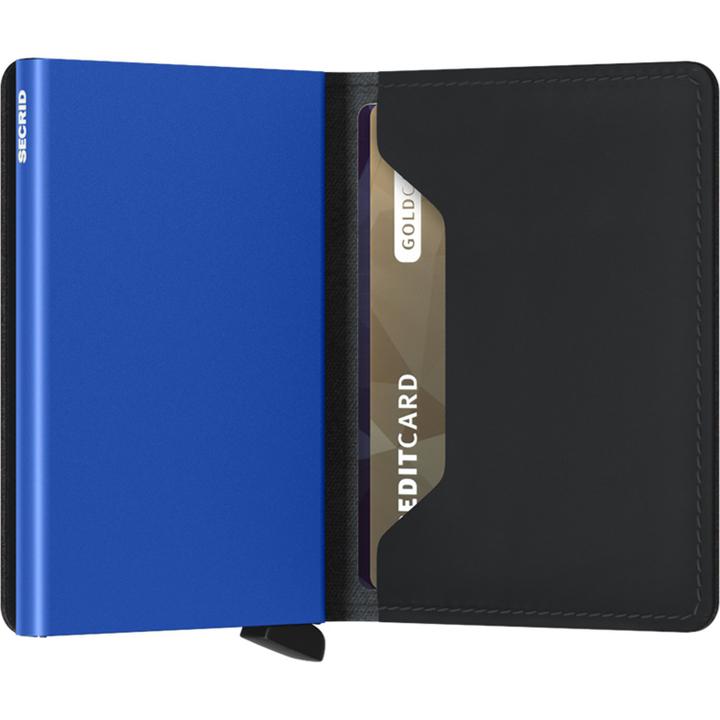 Daniel Ray Secrid Slimwallet Portemonnee Matte Black & Blue