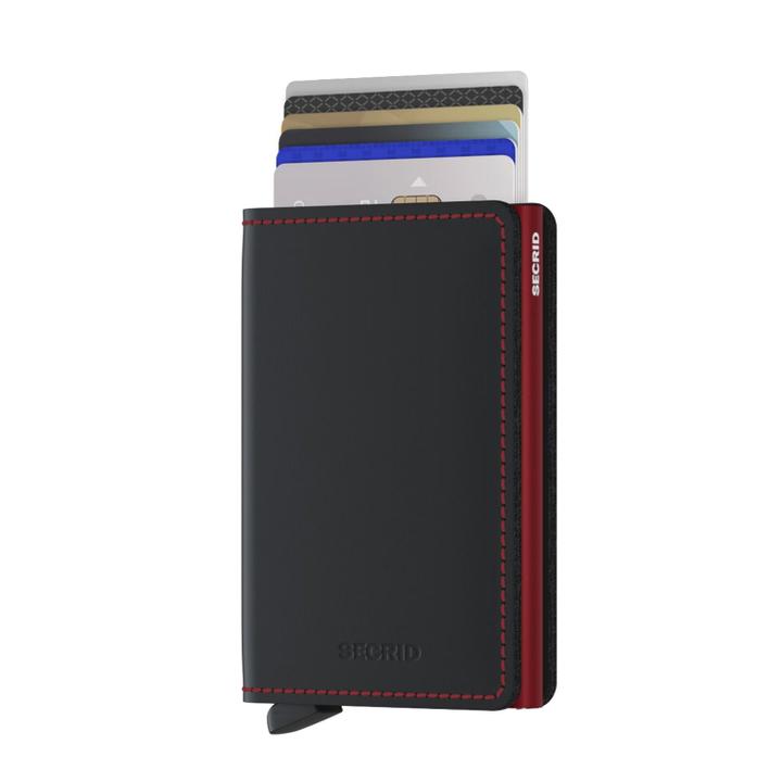Daniel Ray Secrid Slimwallet Portemonnee Matte Black & Red