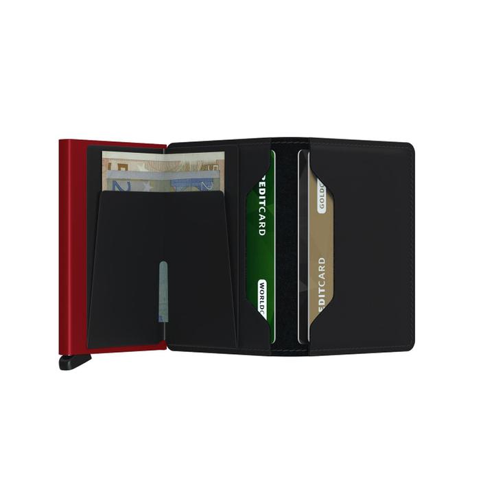 Daniel Ray Secrid Slimwallet Portemonnee Matte Black & Red