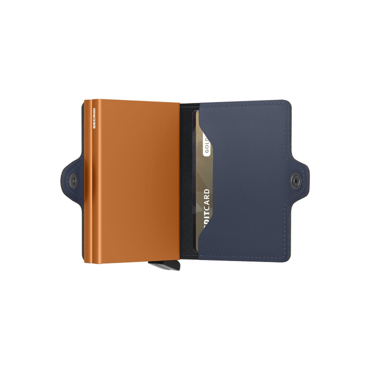 Daniel Ray Secrid Twinwallet Matte Night Blue & Orange