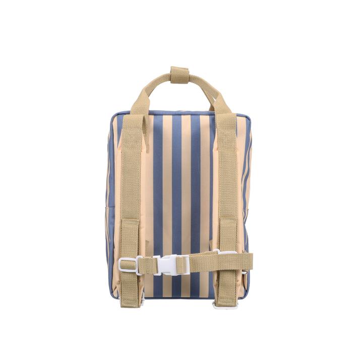 Daniel Ray Sticky Lemon Medium Backpack Envelope Wonders Stripes Blue Whale-sandy Yellow